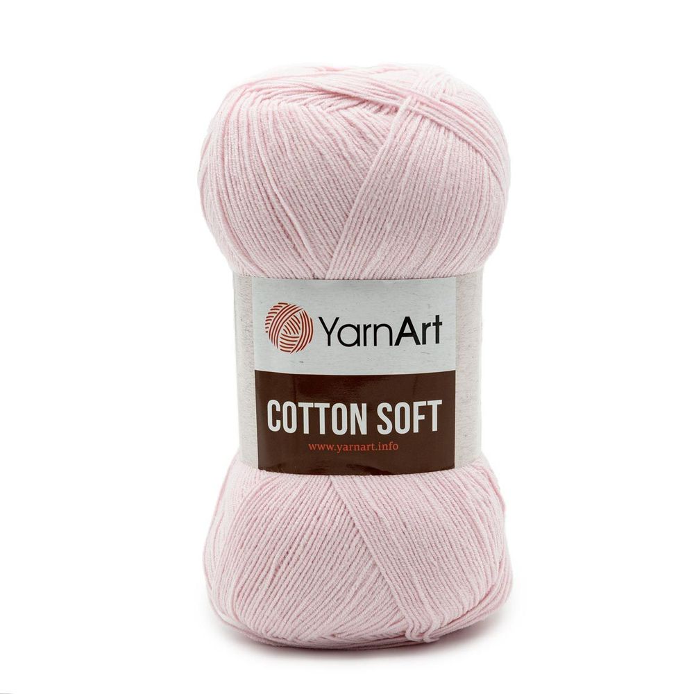 Пряжа YarnArt (ЯрнАрт) Cotton soft / уп.5 мот. по 100 г, 600м, 74 пудровый