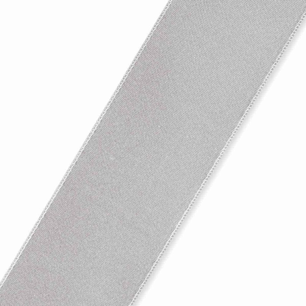 Лента атласная 2-сторонняя 38.0 мм, 25 м, Prym, 06 серебро /TOS/