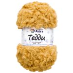 Пряжа Astra Premium (Астра Премиум) Тедди букле / уп.1 мот. по 150 г, 35 м, 05 желтый