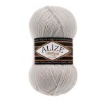 Пряжа Alize (Ализе) Superlana klasik / уп.5 мот. по 100 г, 280м, 208 светло-серый меланж A