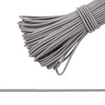 Резинка шляпная (шнур эластичный) ⌀3.0 мм / 30 метров, св.серый