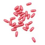 Бусины пластик (жемчуг) 3х6 мм, 15 г, Astra&Craft, J530 красный