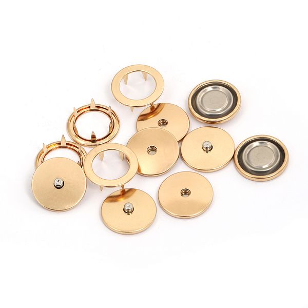 Кнопка установочная 25.0 мм, TBY.KL-25, цв.золото уп. 20 шт, TBY