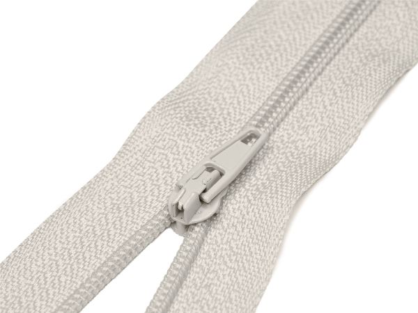 Молния спираль (витая) (цв.SBS) брючная Т3 (3 мм) 1 зам., н/раз., 20 см, автомат, S-832 светло-серый, уп.100 шт