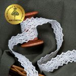 Кружево вязаное (тесьма) 20 мм, диз. 294, цв.02 белый, уп. 50 м, Kruzhevo