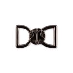 Застежки для купальника (бикини) металл 24х13 мм, 10 шт, №06 черн.никель, Blitz BBT036
