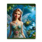 Тетрадь ученическая общая, выборочные блёстки, A5 48 л. на скобе 65 г/м², белизна 100% 10 шт клетка, 01477 Крылатая фантазия, Светоч Т83