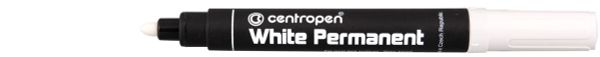 Маркер BL WHITE PERMANENT 8586/1 2.5 мм, 8586/1 белый, Centropen 8586/1