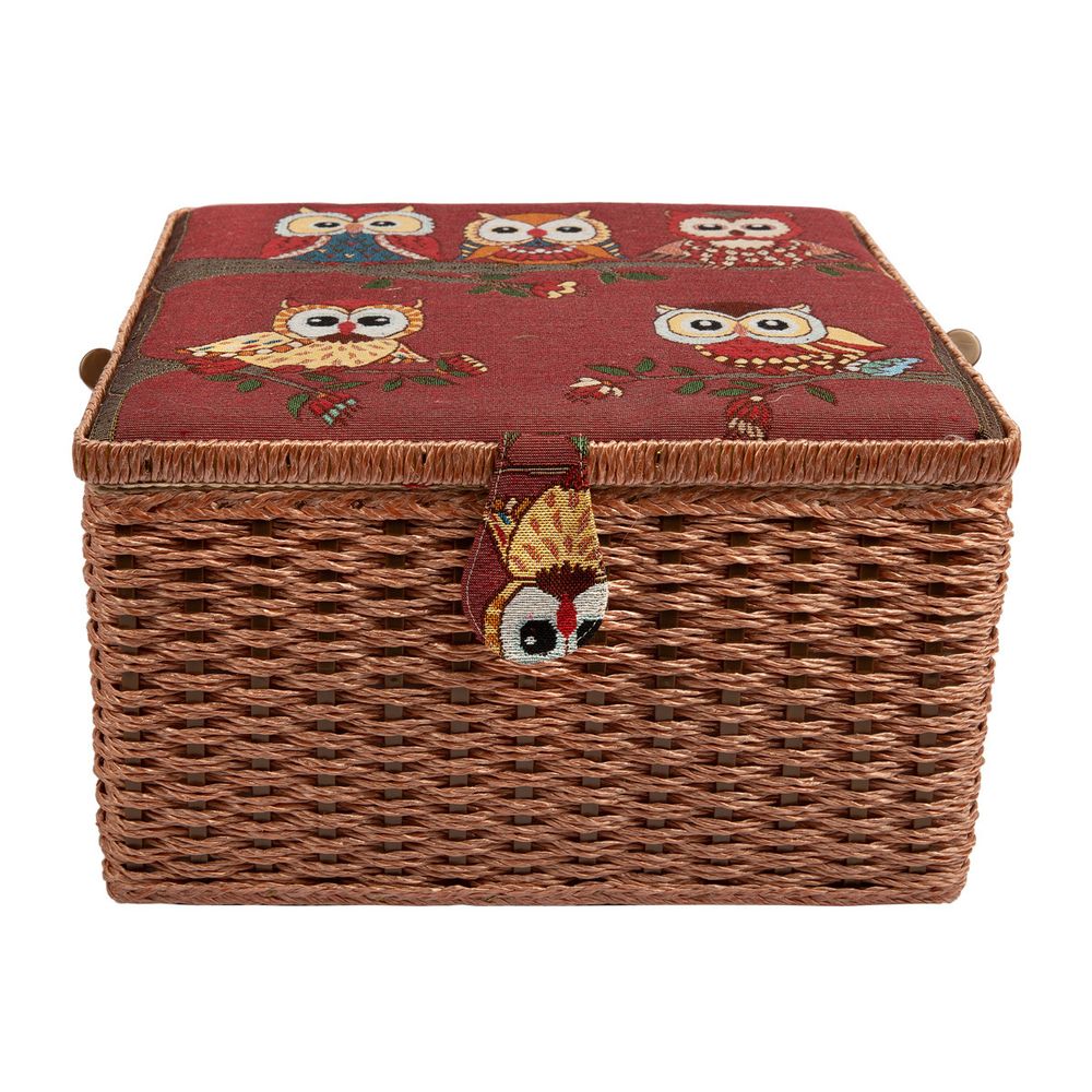 Шкатулка для швейных принадлежностей 31.5х31.5х19 см, Совы, Gamma SBJ-013