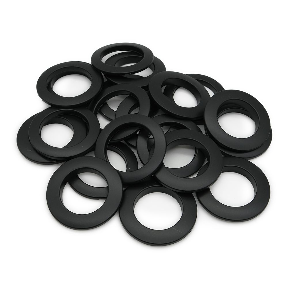 Люверсы шторные ⌀35 мм, с многоуровневым замком цвет № 70 матовый черный, 10 шт