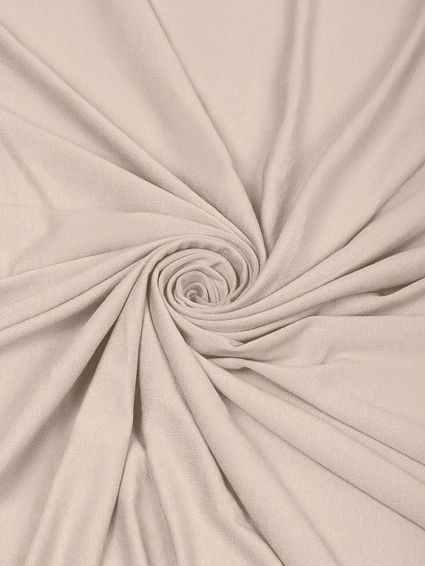 Вискоза трикотажная 240 г/м², 180 см / 1 метр, TBY.023709, бежевый
