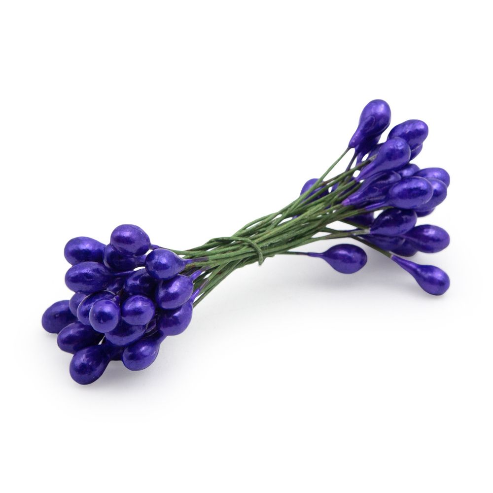 Тычинки для искусственных цветов 0,5х6см, вес 10гр. (10 фиолетовый), AR561