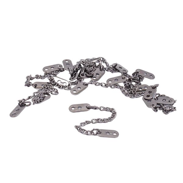 Вешалка-цепочка для одежды 102х7 мм, металл, чер.никель, 10 шт, ГНУ14377