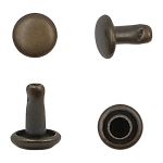 Хольнитены двухсторонние ⌀5 мм, h=5 мм, сталь, New Star №00, антик, уп≈5000 шт