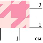 Ткань для пэчворка Peppy Бабушкин сундучок, рулон 112 см / 5 метров, БС-25 гусиная лапка я.розовый, Peppy