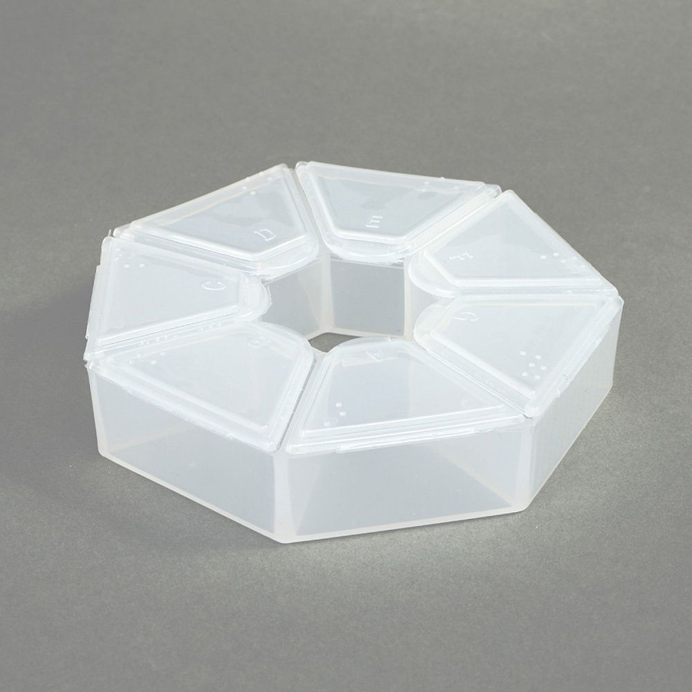 Контейнер для мелочей 9.1х9.1х2.1 см цв. в ассортименте