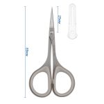 Ножницы рукодельные 8.9 см, с прорезиненными ручками, Gamma ROS-04