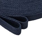 Стропа (ременная лента) 45 мм / 45.72 метра, [75.59 г/пог.м], плетеная вощёная, ZH408 индиго, 3Al299