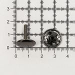 Хольнитены сумочные ⌀15 мм, h=16 мм, чер.никель, двухсторонний, BIG, 50 шт