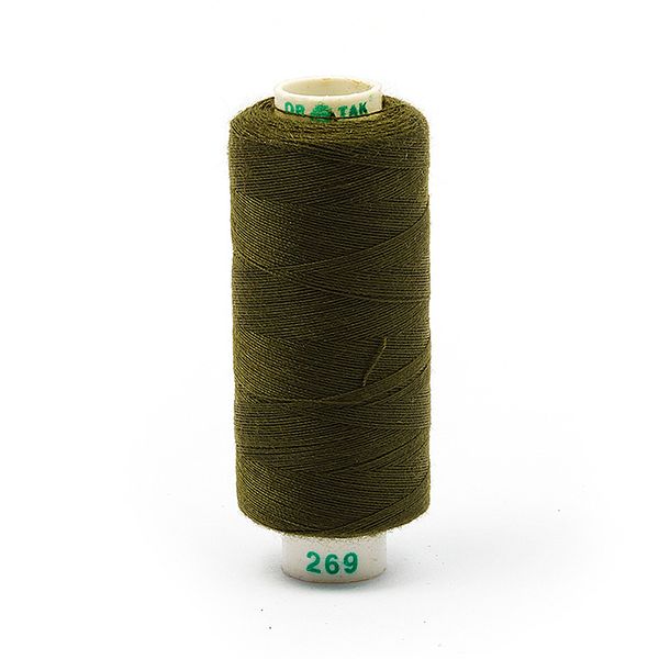 Нитки швейные бытовые Dor Tak 40/2, 366 м / 10 кат., 269 оливковый