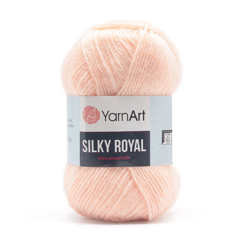 Пряжа YarnArt (ЯрнАрт) Silky Royal / уп.5 мот. по 50 г, 140м, 441 пудровый
