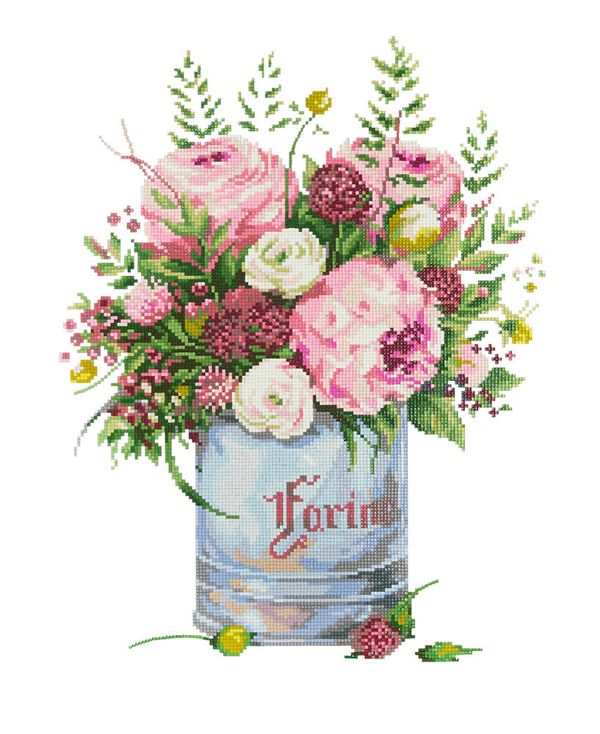 Алмазная (кристальная) мозаика Фрея, Аромат утра, 50х40 см