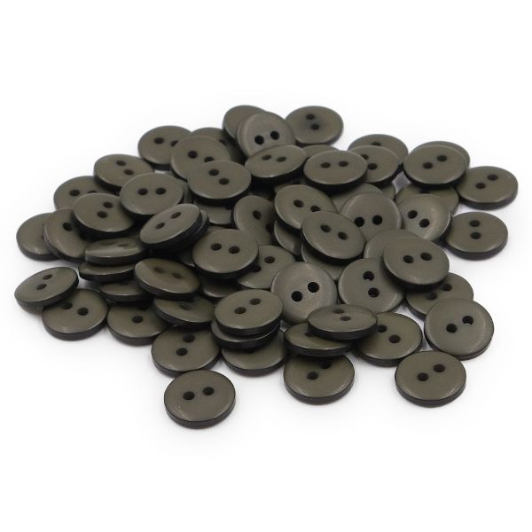 Пуговица 18L (11мм) 2 прокола, пластик (Green2 (зеленый2)), NE63, 72 шт