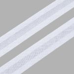 Косая бейка хлопковая 20 мм / 132±1 метра, 001 белый, 6112-0009