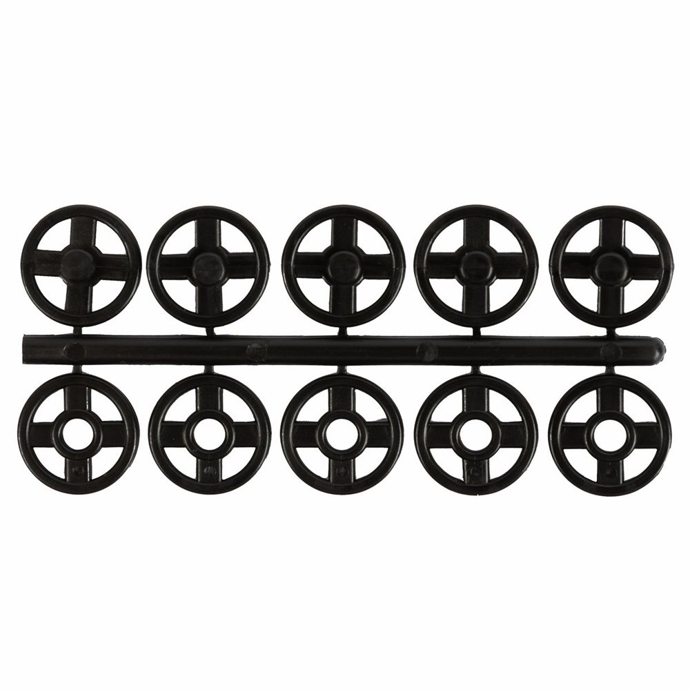 Кнопка пришивная пластик ⌀10 мм, 20 шт, черный, KOH-I-NOOR 11 (MIA1020 №3)