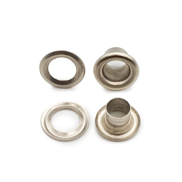 Люверсы металл ⌀_4.4 мм (внутр.), №2, сталь, никель, 100 шт, New Star