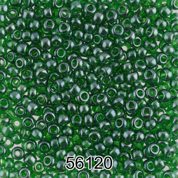 Бисер Preciosa 10/0 (2.3 мм), 500 г, 56120 (Ф283) зеленый
