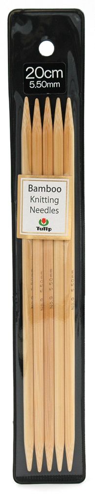 Спицы чулочные Tulip Bamboo 5,5мм, 20см, KND080550