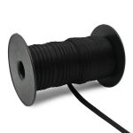 Резинка бельевая (бретелечная) блестящая 10.0 мм / 50 метров, черный, ML177.010