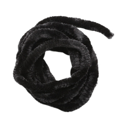 Синель для брошей 0.5 мм / 1 метр, микро п/э, Астра, черный