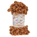 Пряжа Alize (Ализе) Puffy / уп.5 мот. по 100 г, 9м, 179 бежевый меланж А