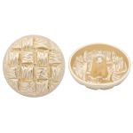 Пуговицы на ножке 36L=23 мм, металл, M.Gold (матовый золотой), 10 шт, MP03