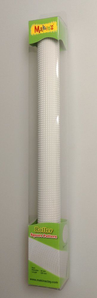 Роллер для нанесения узора Makin&quot;s (квадратный рисунок, размер 30 мм, L 328 мм), 35018