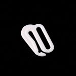 Крючки для бюстгальтера пластик 13.0 мм, 100 шт, белый