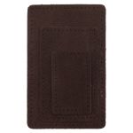 Набор заплаток пришив. из замши, прямоуг-к 4х6,4см, 6х9,6см, 8х12,7см, с перфорацией, 3 шт (21 темно-коричневый), 59403