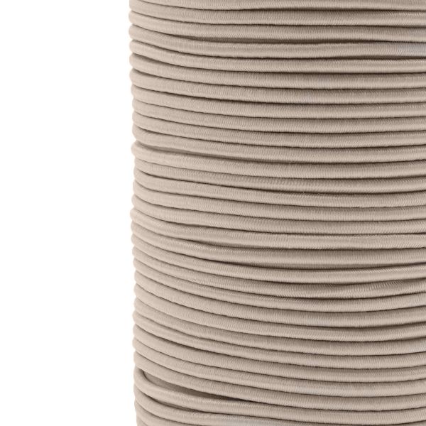 Резинка шляпная (шнур эластичный) ⌀3.0 мм / 100 метров, 0370-0300В, С572-бежевый