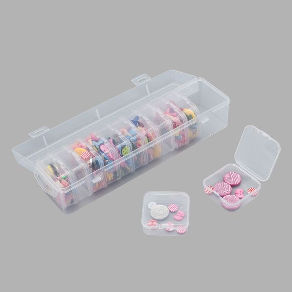 Контейнер для хранения мелочей 26.1х6.5х6.2 см, 12 штук в боксе