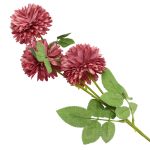 Цветы искусственные Хризантема, 66см, A Сливовый