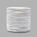 Резинка шляпная (шнур эластичный) ⌀1.5 мм / 100 метров, 0370-0301, белый