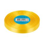 Лента атласная 1-сторонняя 12.0 мм / 33±2 метра, 128 желтый, Gamma