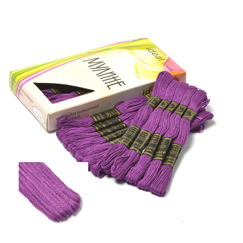 Мулине Ideal ТВ (100% хлопок) 24х8м, цв.195