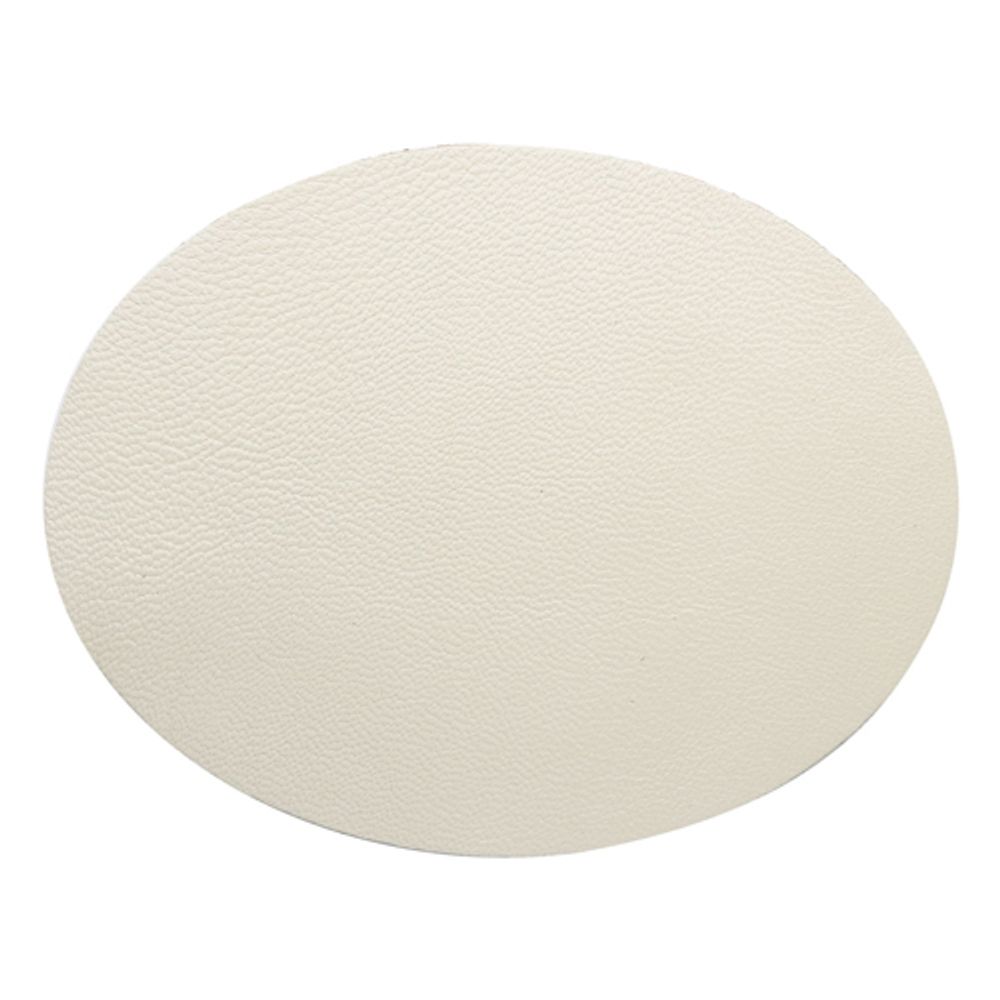 Заплатка термоклеевая, кожа, овал средний 9,9х12,7см, 2 шт в уп, 100% кожа, 06 бежевый