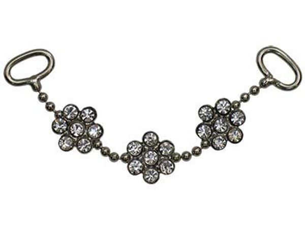 Украшение декоративное 75х10 мм, 10 шт, 04 никель (прозрачный), BT028, Torioni