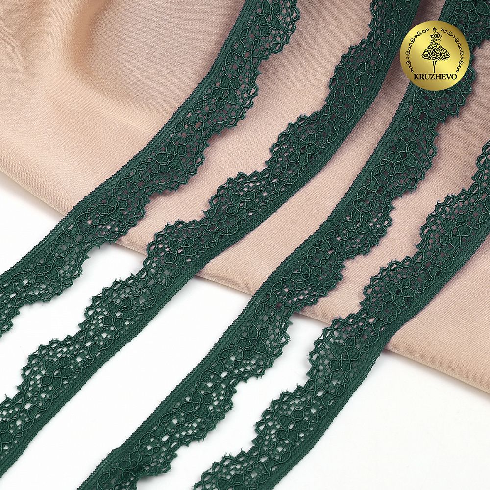 Кружево эластичное (стрейч) 8031 15мм цв.L2063 атлантическая глубина, 50м, Kruzhevo