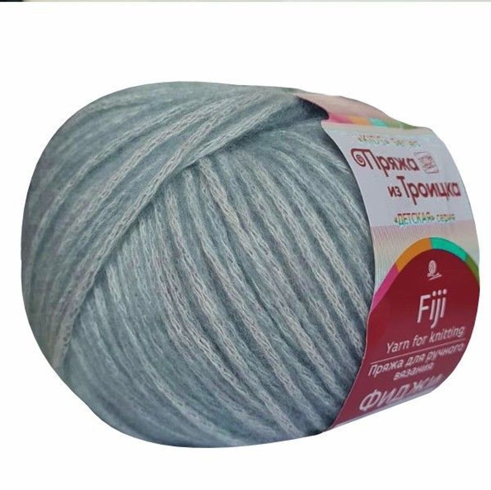 Пряжа Троицкая Фиджи / уп.5 мот. по 50 г, 95 м, цв.1106 дымчатая джинса