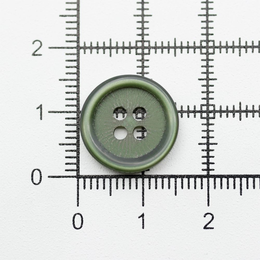 Пуговицы 4 прокола 24L (C190 т. оливковый), 0314-2065A, 144 шт